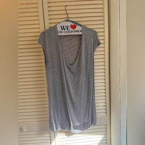 Vince Heather Gray Size M Drape Neck Blouse